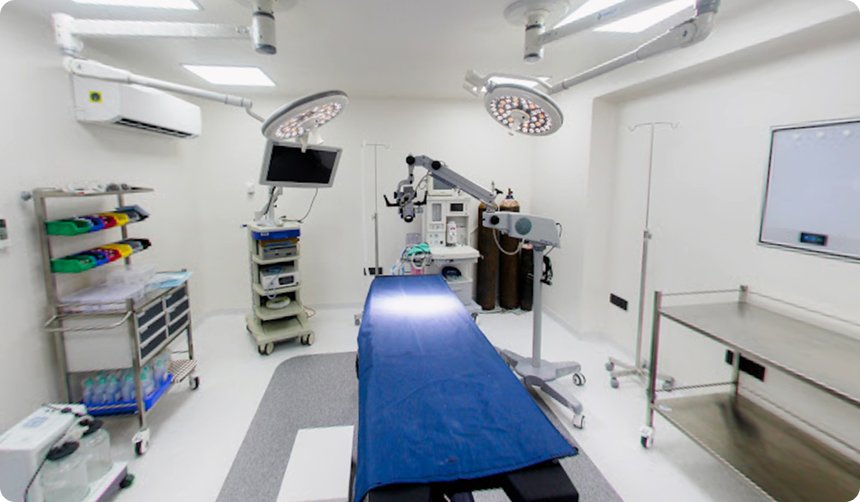 Modern hospital